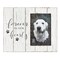 Rustic-Style Wooden Pet Memorial Picture Frame, 9.5x7.9-Inch Sentimental Dog Photo Frame to Memorialize Pets That Have Passed On, Forever In Our Hearts Display for 4x6-Inch Photos (White)